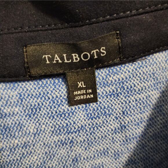 Talbots Blue Tweed Shift Dress Size XL Career Old Money Quiet Luxury Preppy - Picture 2 of 5